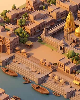 Illustration for 2 Days in Varanasi — Romance