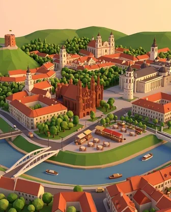 Illustration for 2 Days in Vilnius — Food & Wine