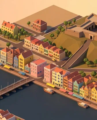 Illustration for 3 Days in Willemstad — Family with Kids